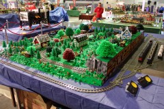 Landschaft von Beerly aus LEGO-Bausteinen - Überblick