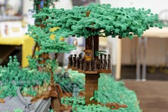 Kampf um Endor aus LEGO Bausteinen - große Version