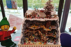 Weihnachtswerkstatt aus LEGO Bausteinen auf der Bricking Bavaria 2019