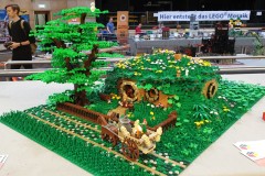 Hobbit Haus aus LEGO Bausteinen auf der Bricking Bavaria 2019