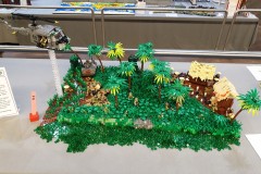 Kampf im Dschungel aus LEGO Bausteinen auf der Bricking Bavaria 2019