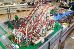 Rollercoaster aus LEGO Bausteinen auf der Bricking Bavaria 2019