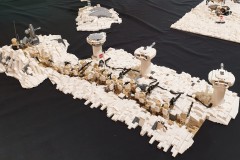 Szene auf dem Eisplanet Hoth aus LEGO Bausteinen auf der Bricking Bavaria 2019