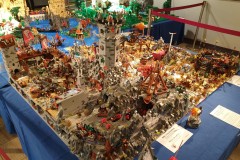 Gemeinschaftsprojekt Burg, Elven und Orks aus LEGO Bausteinen auf der Bricking Bavaria 2019