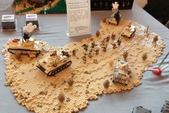 Vormarsch des Afrikacorps aus LEGO Bausteinen auf der Bricking Bavaria 2019