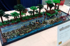 Diorama von The Walking Dead aus LEGO Bausteinen