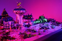 LEGO Raumhafen mit Weltraumbeleuchtung