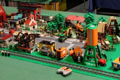 Stadt aus LEGO Bausteinen von Lisi und Max - Teilüberblick über das Stadtzentrum