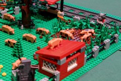 Stadt aus LEGO Bausteinen von Lisi und Max - Schweinegatter