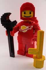 LEGO Spaceman in rot mit Zubehör