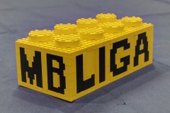 LEGO Baustein 2x4 mit LIGA+MB Vereinslogo