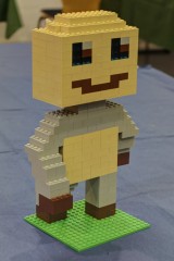 Minecraftfigur aus LEGO Bausteinen