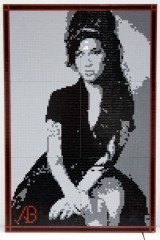 LEGO-Mosaik von Amy Winehouse