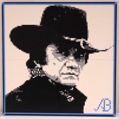 LEGO-Mosaik von Johnny Cash