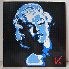 LEGO-Mosaik von Marilyn Monroe