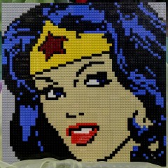 LEGO-Mosaik von Wonderwoman