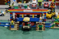 4,5V LEGO Eisenbahn mit Stadt - Detailaufnahme