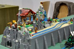 4,5V LEGO Eisenbahn mit Stadt - Detailaufnahme