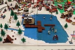 Eislaufplatz für Winterlandschaft aus LEGO Bausteinen