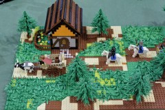 Kapelle mit Landschaft aus LEGO Bausteinen