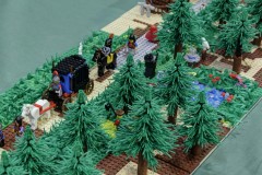 Kapelle mit Landschaft aus LEGO Bausteinen
