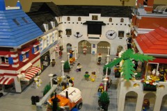 LEGO Stadtteil mit Straßenbahn Detailaufnahme