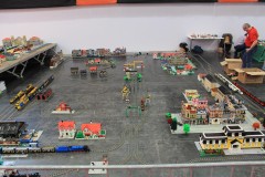 LEGO Stadt - Bodenlayout Eisenbahn, Verschubbahnhof, Häuser