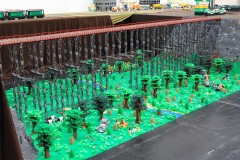 LEGO Eisenbahn Talübergang von Wolfgang mit vielen Details