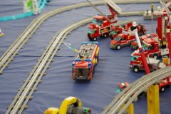 12 Volt Eisenbahn aus LEGO-Bausteinen - Detailaufnahme