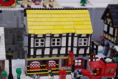 Winterlandschaft aus LEGO-Bausteinen - Detailaufnahme
