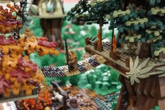 Star Wars Diorama Endor aus LEGO-Bausteinen - Detailaufnahme