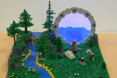 Diorama vom Star Gate aus LEGO-Bausteinen