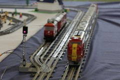 Signal und Züge aus dem 12 Volt LEGO Eisenbahn System