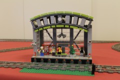 Bahnhofsgebäude aus LEGO Bausteinen
