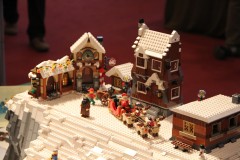 LEGO-Winterlandschaft Detailaufnahme