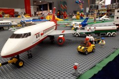 Flughafen aus LEGO-Bausteinen - Detailaufnahme