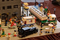 kleine Stadt aus LEGO-Bausteinen - Detailaufnahme