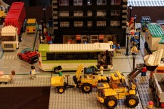 kleine Stadt aus LEGO-Bausteinen - Detailaufnahme