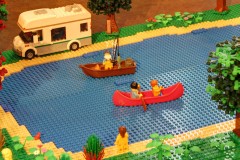 Talübergang aus LEGO-Bausteinen - Detailaufnahme