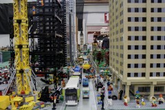 Stadt mit Hochhäusern aus LEGO Bausteinen